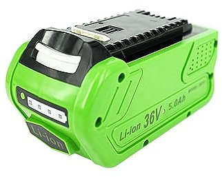 PowerSmart Batterie 5000 mAh 36 V pour Greenworks GD40CS40K4, GD40LM45, GD40TCS, GD40TCSK2, taille-haie, élagueur, tondeuse à gazon 45 cm, coupe-bordure, G-MAX 4 Ah Li-Ion