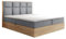 TRADA Boxspringbett mit Bettkasten 160x200 Schlafzimmer Komplett Selva 9-zonen mit Taschenfederkern Matratze und Topper mit Kopfteil Samt (Grau, 160 x 200 cm)