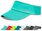 Sukkeen Sun Visor Hat Women, Wide Brim Sun Protection Ladies Cap, Cool Running Visor with Breathable Sweatband, Sports Outdoor Golf Hat Women Men for Cycling Tennis, Lake Blue