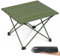 Outplea Tavolino Pieghevole Piccolo Leggero, Alluminio Tavolo Pieghevole da Campeggio con Borsa, Tavolino da Spiaggia Esterno Picnic Barbecue Viaggi, Verde