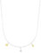 Amor Kette mit Anhänger 925 Sterling Silber Damen Halsschmuck, mit Glas, 42+3 cm, Grau, Kommt in Schmuck Geschenk Box, 2039275