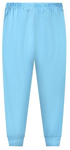 LOIJMK 110 To170 Boys and Girls Long Pants Pajamas 1 to 14 Years Old Solid Color Pajamas Bademantel Rot Flauschig (Light Blue, 11-12 Years)