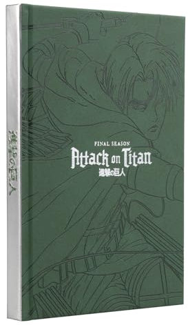 Grupo Erik Premium Notizbuch A5 Bullet Journal Attack on Titan Notizblock A5 Tagebuch für Erwachsene und Kinder - Anime Merch