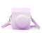 Aisnyho Instant Mini 12 Case for Fuji Instax Mini 12 Camera,PU Leather Protective Case Storage Cover with Shoulder Strap (Gradient Weave Purple)