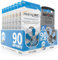 Hearing360 Rayovac Extra and Hearing360 Hearing Aid Batteries Size 675 Blue (15 Blister Packs, 90)