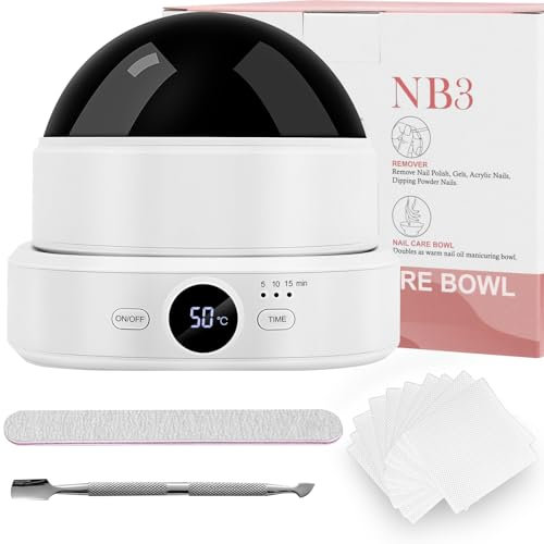 Elektrischer Nagellackentferner, Einstellbare Temperatur, Elektrischer Handeinweichschale Nail Cleaner Gel Nail Polish Remover, Entfernt Nagellack, Gel Nagellack, Acryl