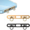 BelleVive 2 pièces de languettes de Maintien en métal pour téléphone pour iPhone, Patch Pendentif pour téléphone avec 2 Anneaux, en Acier Inoxydable, Fin et Robuste, prévient la Chute et la Perte