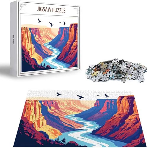 Gebirge Puzzle 5000 Teile Landschaft Puzzle Erwachsene, Holzpuzzle Erwachsene, DIY Groß Puzzelmatten, Premium Klassische Wooden Jigsaw, Holzpuzzle ab 14 Jahren für Jungen, Geschenke Mädche S-401