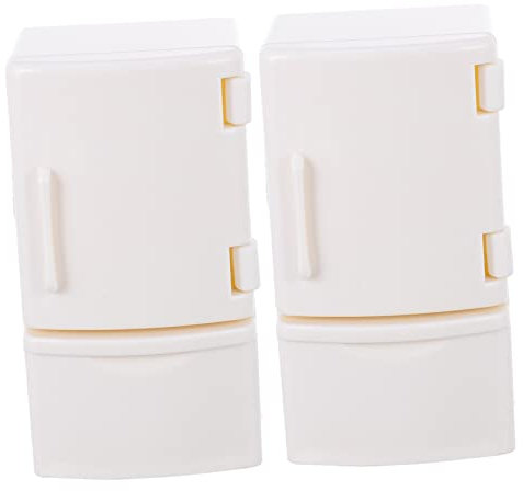 Toddmomy 2stücke Mini Kühlschrank Spielzeug Kühlschrank Für Miniatur Accessoire Für Handwerk Und Dekoration Und Langlebig