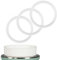 blimbini® Guarnizioni adattatore per adattatore n. 1 (adatto per MAM & Lansinoh) | Confezione da 3 guarnizioni di ricambio | 100% a tenuta stagna e senza BPA