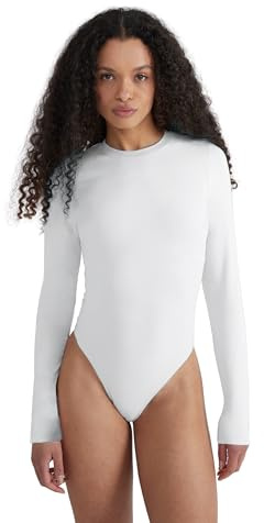 Style & Republic Langarm Body Damen aus Baumwolle, Samtig weich und Bequem Bodysuit mit Rundhalsausschnitt & Druckknopfverschluss