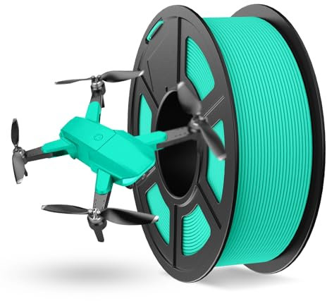 JAYO Rapid Matte PETG Filament 1.75mm, High Speed 50-600mm/s 3D Drucker Filament, Dimensionsgenauigkeit +/- 0.02mm für die meisten FDM 3D Drucker, 1.1kg/Spule(2,43lbs), Minzgrün
