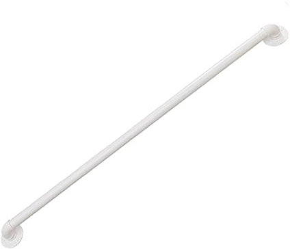 Corrimano bianco per scale da 80 cm, con impugnatura di sicurezza per interni ed esterni, curvo, montaggio a parete, supporto antiscivolo per una maggiore sicurezza