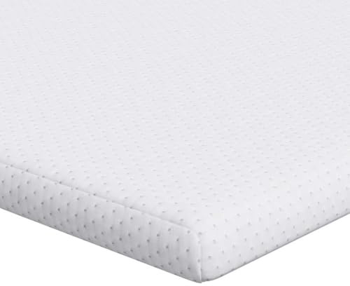 vidaXL White Mattress Cover 140 x 190 cm, 100% Polyester, Cooling Gel, Breathable, Opaque, No Need to Assemble, Indoor Use, Easy Integration, Modern Style, Textile Accessory