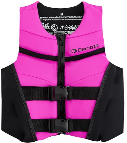 Owntop Schwimmweste für Jugendliche Kinder | Leichte Neopren-Auftriebsweste | Einstellbare Schwimmhilfe mit doppelten Sicherheitsverschlüssen für Schwimmen, Kajak, Paddeln und Angeln