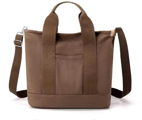 Generisch 2026 Unisex Große Kapazität Tasche Mode Tasche Schulter Messenger Bag (Brown, One Size)