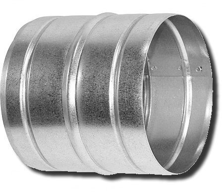 Raccord mamelon - Diamètre : 80, 100, 125, 150, 200, 250 mm - Tubes spiralés - Tuyau flexible en aluminium (150 mm)
