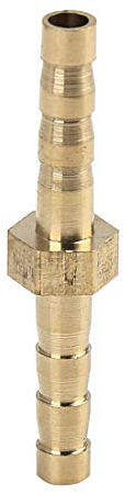 X AUTOHAUX Raccord Droit 4mm Raccord Cannelé Laiton Connecteur Adaptateur Tuyau Rallonge Air Eau Huile