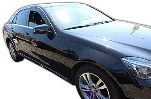 J&J AUTOMOTIVE | Windabweiser Passend Für E-Klasse W212 4/5-Türer 2009-2016, Heko Regenabweiser, Getönt, Set 2-Teilig, Vorne, Aerodynamisch