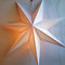 Amazing Premium Papierstern-Laterne Dekorationen Cosmic White 7-Punkt-Zauberstern