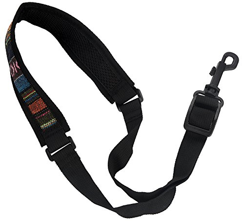 Saxophongurt Einstellbare Gepolsterten Hals Gurt Sax Gurt für Alt Tenor Sopran Saxophon(Folk Style)