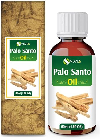 Salvia Palo Santo Oil 50 ml (1.69 fl oz) – Sustainably Sourced Holy Wood Aromatic Oil for Grounding Diffusion, Meditation Blends & DIY Fragrance