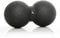 BODYMATE Großer Faszien-DUO-Ball Schwarz, Selbstmassage-Ball für Faszientraining, Durchmesser 12cm Länge 24cm