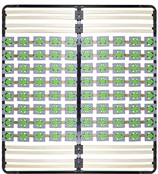 i-flair Tellerlattenrost 140x200 cm, Lattenrahmen Ergo IF56 mit Tellerfedern - für alle Matratzen und Betten geeignet