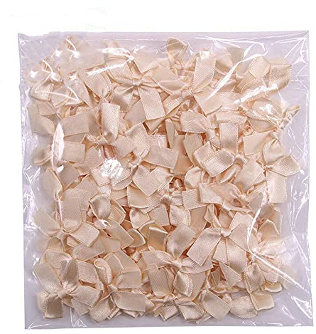Satin Schleifen,100 pcs Satinband Mini Schleifen zum Basteln Klein Schleifer für Hochzeit Geburtstagsfeier Dekoration Geschenkverpackung Bastelbedarf