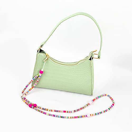 Genérico Colgante para movil, Pulsera para movil, Pulsera para movil Colgante, Cadena de Cuentas para movil.Diferentes Modelos (6)