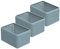 Rotho Madei 3er-Set Aufbewahrungsbox 13l, Kunststoff (PP recycelt) BPA-frei, blau, 3x13l, (32,6 x 23,8 x 18,8 cm), 3