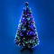 HOMION Fiber Optic Color Changing Christmas X-Max Tree Flashing Multi Colored Green Artificial Tree with Bright Colours PVC made Decoration Tree Hinch Choice Camping Tree (90 cm / 3ft)