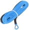 Keenso 4.8mmx15m Synthetic Winch Rope, 5500lbs Synthetic Fiber Breaking Strength Waterproof for ATV UTV Trailer(blue) Traction Ropes