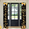 Happy 80th Birthday Door Banner Party Decorations,Black Gold Fabric 80th Birthday Door Porch Sign Banner for boys Girls Women Men 80 Years Old Birthday Party Indoor Outdoor Decor Supplies