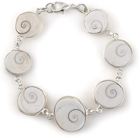 Frienemy Presents Weißes Metall -Natürlicher Gomti -Chakra -Armband Für Männer Und Frauen. #Frienemy-192