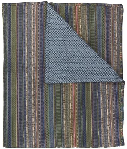 Pip Studio Wohndecke Ribbon Quilt blaugrün