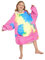 Adisputent Sherpa Hoodie Kinder Unisex Übergroße Hoodie Blanket Hoodie Sweatshirt Weich Warm Kapuzenpullover Poncho TV-Decke mit Größer Tasche für Jungen Mädchen(Mehrfarbig)