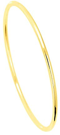 18 Karat Massive Gelbgold Armreif - Runddraht 1,5 mm - Innendurchmesser 63 mm - 750 Gold Armband - Damenschmuck
