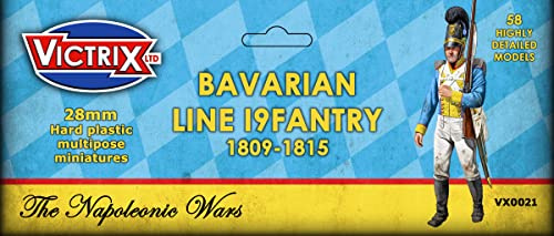 Victrix - Bavarian Infantry - 58 Figures - 28mm Plastic Miniatures - Napoleonic Wars