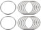sourcing map 12 Stück O Ringe Edelstahl 304 Metallringe, 50 mm Außendurchm. 3 mm Dicke Geschweißter O-Ring für Befestigung Schrauben Haken Campinggürtel Hundeleinen Taschen Paracord Zubehör