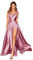 BABYONLINE D.R.E.S.S. Robe pour Mariage Longue Femme Invitée sans Manche Sexy Dos Nu Bretelles Robe de Soirée Longue Vintage Rose Foncé 46