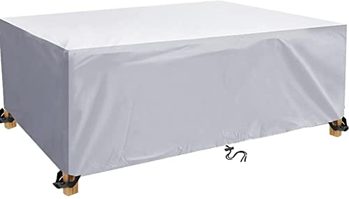 Abdeckung Gartenmöbel 600D Oxford, Wasserdichte Schutzhülle 160x90x75cm, Winterfeste Abdeckplane, Abdeckhaube für Gartentisch und Loungemöbel, UV-Schutz, Winddicht, Schneeschutz