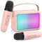 ERAY Micrófono Karaoke con 2 Micrófonos Inalámbricos, Máquinas de Karaoke Bluetooth para Niños, Portátil Altavoz de Karaoke con Micrófono Ideal para Boda, Fiesta, Cumpleaños