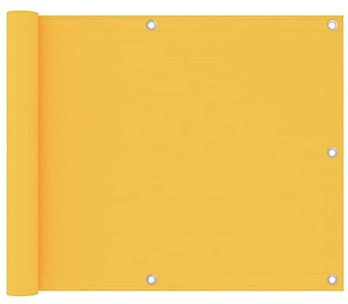 SKM Brise-vue pour balcon Jaune 75 x 500 cm Tissu Oxford Poids : 0,99 kg 135022
