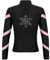 Alvivi Mädchen Eiskunstlauf Jacke Farbblock Sweatjacke Sweatshirt Schneeflocken Strass Trainingsjacke Eislaufen Tanzkleidung Rosa 134-140