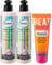 Balea 3er-Set Haarpflege: Professional Haarmaske PLEX CARE 2in1 für chemisch behandeltes & geschädigtes Haar (2 x 250 ml) + Hitzeschutzbalm BEAT THE HEAT für strapaziertes Haar (125 ml), 625 ml