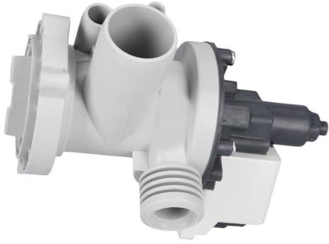 ensipart Ablaufpumpe für Waschmaschine kompatibel mit Vestel 32027608 HANNYU B20-6A02 Entleerungspumpe komplett mit Kopf und Sieb kompatibel mit Panasonic AXW8FT-06391