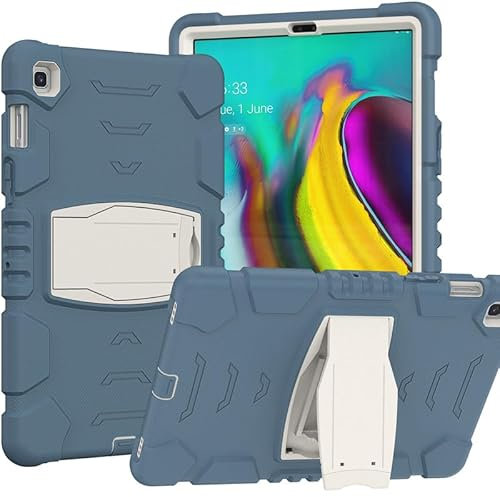 Funda resistente a prueba de golpes para Samsung Galaxy Tab S5e 10.5 2019 SM-T720/T725 con soporte, funda protectora para Galaxy Tab S5e 10.5 2019, azul oscuro