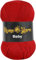Baby Wolle (#3 DK) Leichtes Kammgarn Babygarn, Strickgarn Baby Best uni Babywolle, Antipilling Strickwolle Häkelwolle Acrylgarn zum Stricken und Häkeln (1 Knäuel, 129 Dunkelrot)