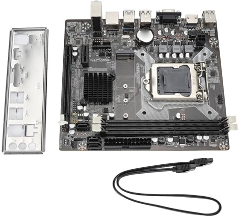 Carte Mère H81 DDR3 pour LAG 1150, 2 Cartes Mères de Bureau DIMM DDR3, Interface Multimédia VGA HD avec Carte LAN Gigabit